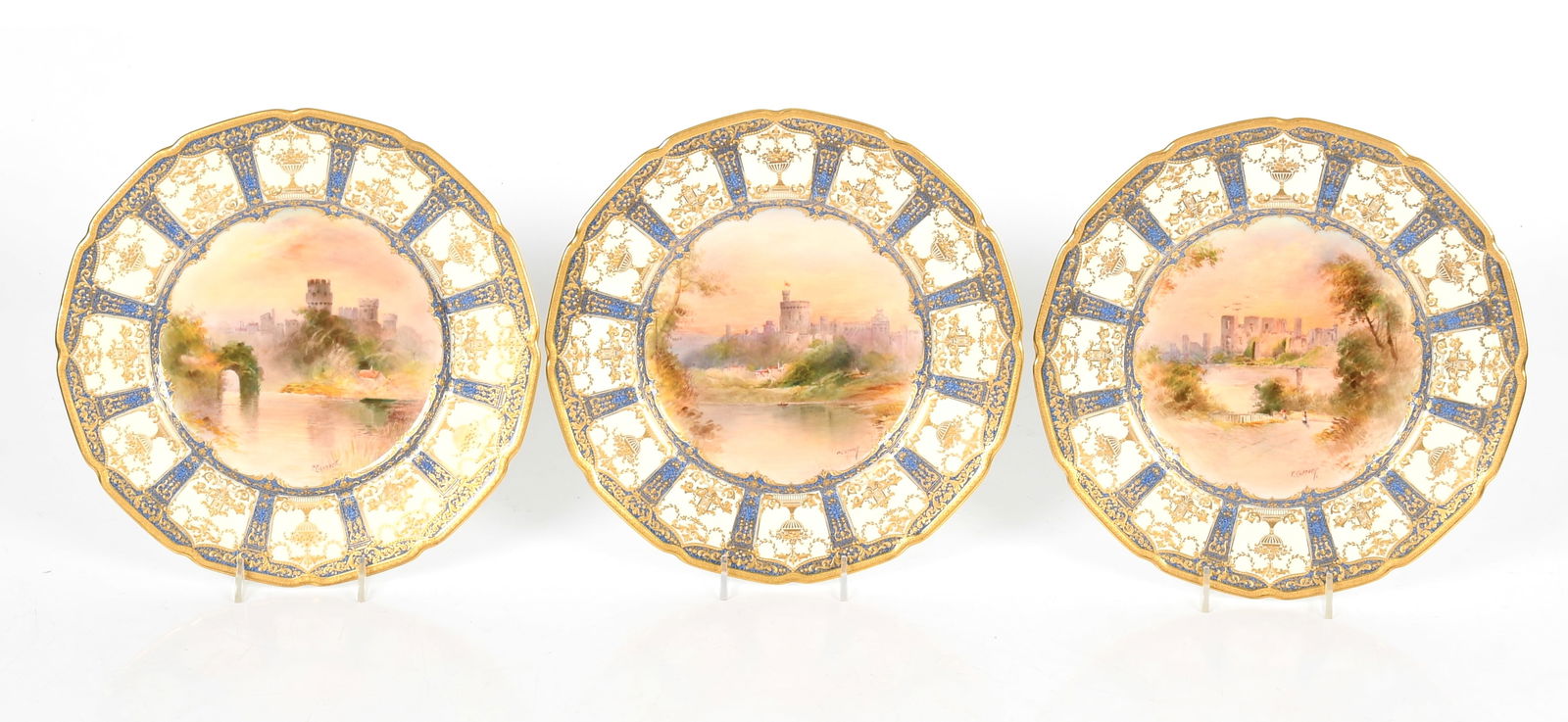 A Set of Three Royal Doulton Cabinet Plates (1 of 11)