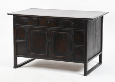 Korean Hardwood Low Cabinet