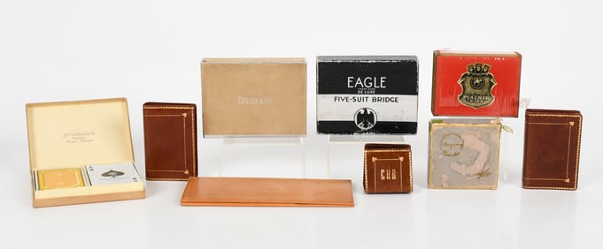 A Group of Vintage Playing Cards Including Tiffany and Co.