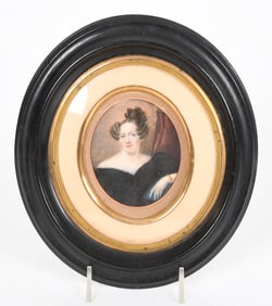 Portrait Miniature of a Young Lady, 19th Century