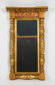 Federal Carved Giltwood Pier Mirror, First Quarter 19th Century