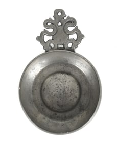 An American Pewter Porringer