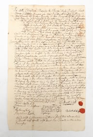 A 1756 Land Deed, Dukes County, Massachusetts, Martha's Vineyard