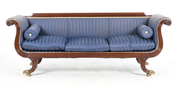 American Classical Sofa, Attributed to the Workshop of William King Jr. (1771-1854)