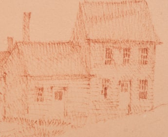 Katharine Steele Renninger (1925 - 2004) Colored Pencil on Paper