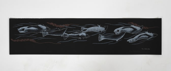 Tim Pitsiulak, Inuit (20th c./Modern) Serigraph