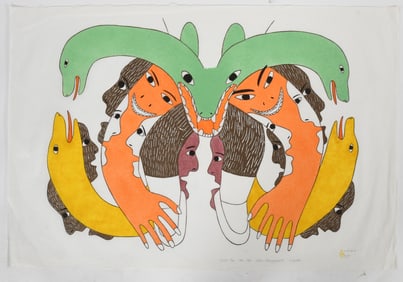 Victoria Mamnguqsualuk (Inuit, b. 1930) Snake Man