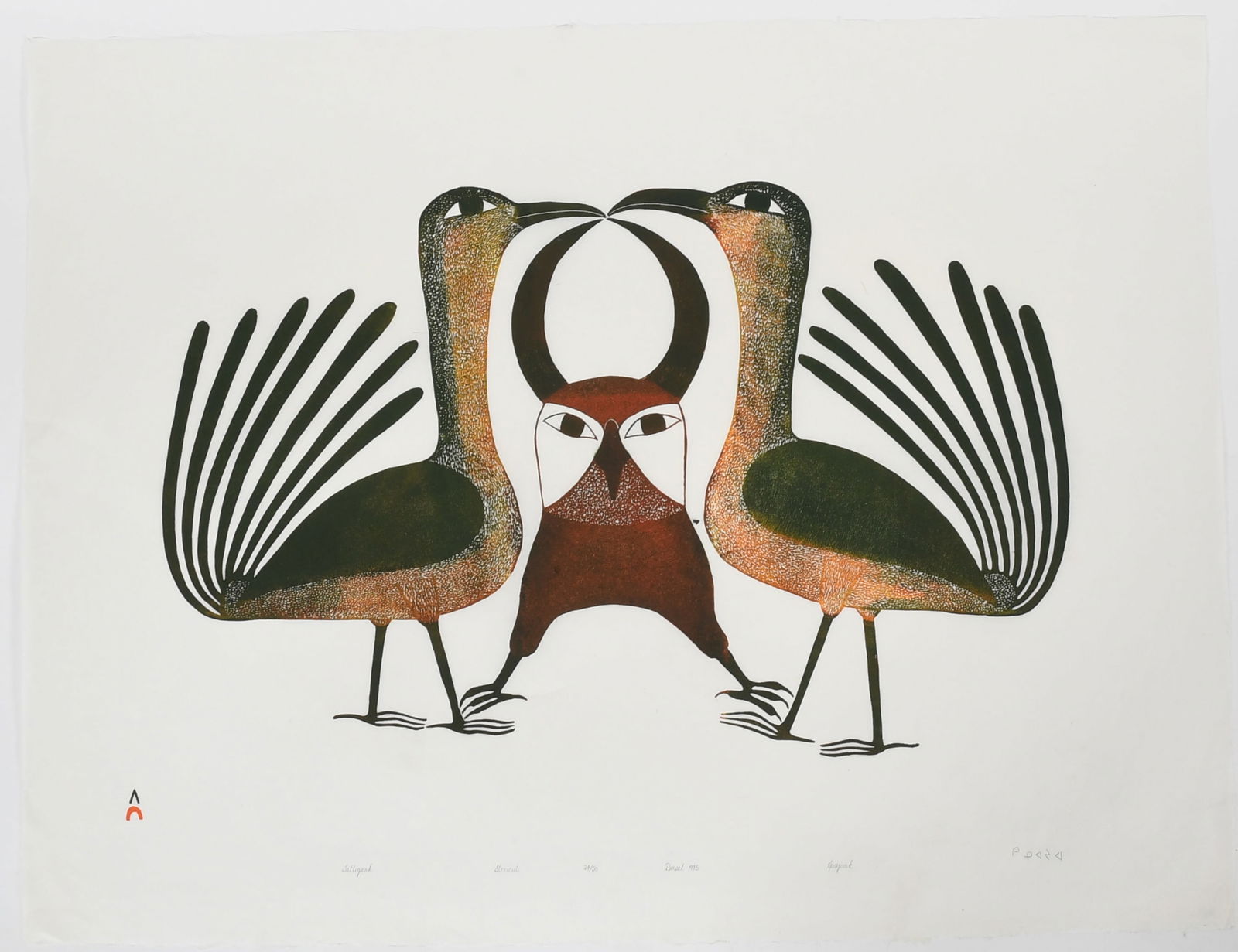 Kenojuak Ashevak (1927 - 2013) Tattigaak (1 of 6)