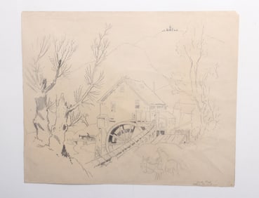 Harrison Cady (1877-1970), Pencil on Paper, Yellow Mountains