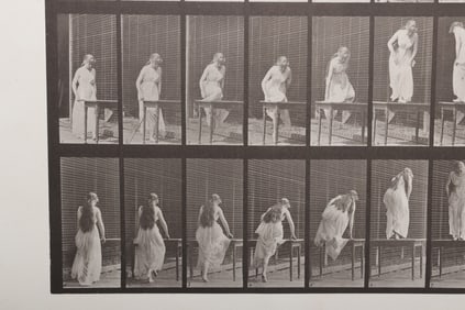 Eadweard Muybridge (1830 - 1904), Collotype, Getting On and Off Table