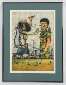 Wolfgang Petrick (German, B. 1939) Color Lithograph