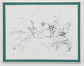 Ronald Searle (1920 - 2011) Homage a Toulouse Lautrec