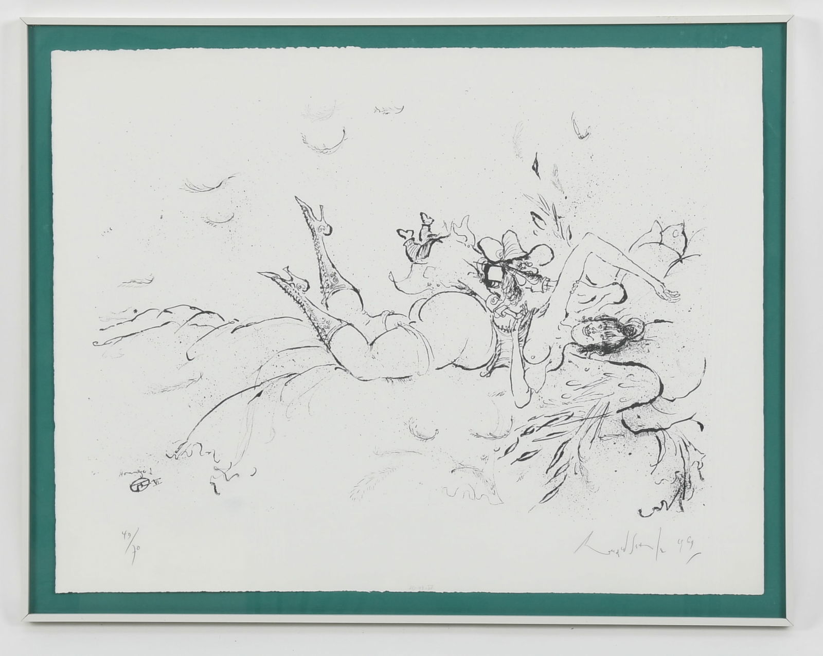 Ronald Searle (1920 - 2011) Homage a Toulouse Lautrec (1 of 4)