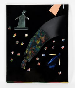 Henry Halem (Born 1938) Art Glass Panel