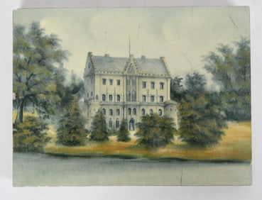 An English Painted Tile, 19th Century