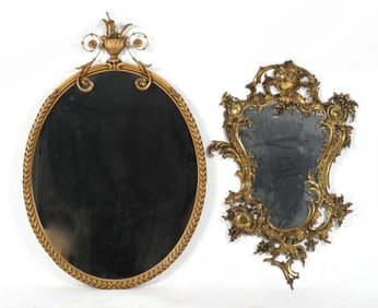 Two Gilded Mirrors, 20th Century