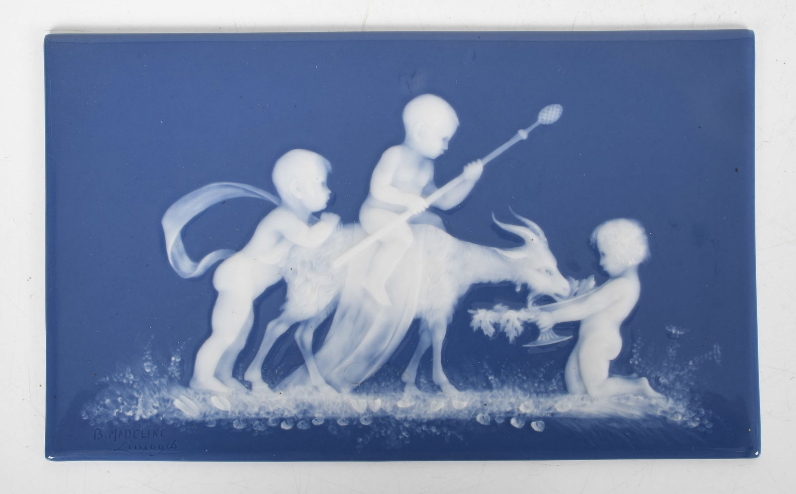 Limoges Pate-Sur-Pate Ceramic Plaque, Circa 1900 (1 of 5)