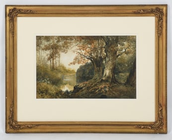 American School, (Dated 1910) Watercolor