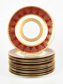 A Set of Twelve Porcelain Dinner Plates, Furstenberg