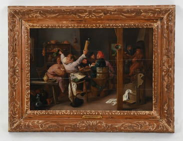 After Adriaen Brouwer (1605 - 1638) Oil on Panel