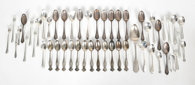 A Group of Sterling Silver Flatware