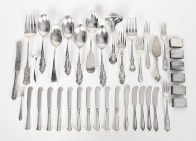A Group of Sterling Silver Flatware