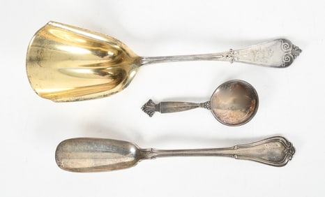 Three Sterling Serving Pieces, Tiffany, Jensen and Gorham