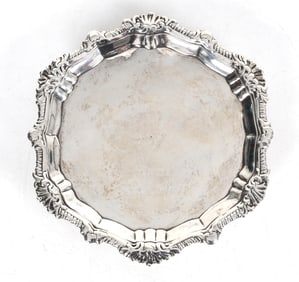 An 18th Century Irish Sterling Silver Salver