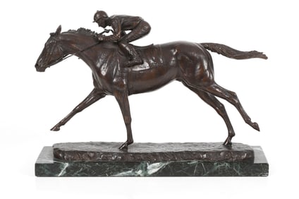 Marilyn Meiselman Newmark (1928 - 2013) Equestrian Bronze