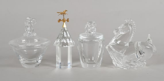 Four Pieces of Steuben Glass