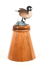 Leo E. Osborne (Born 1947) Life Sized Canada Goose Carving