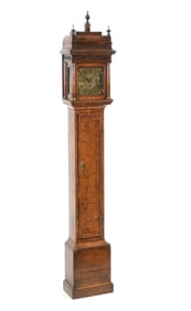 Diminutive Queen Anne Walnut Tall Case Clock, Christopher Gould, Circa 1700
