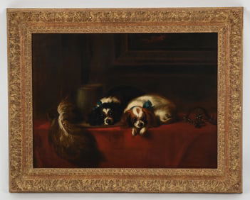 After Edwin Landseer (English, 1802-1873), Cavalier King Charles Spaniels