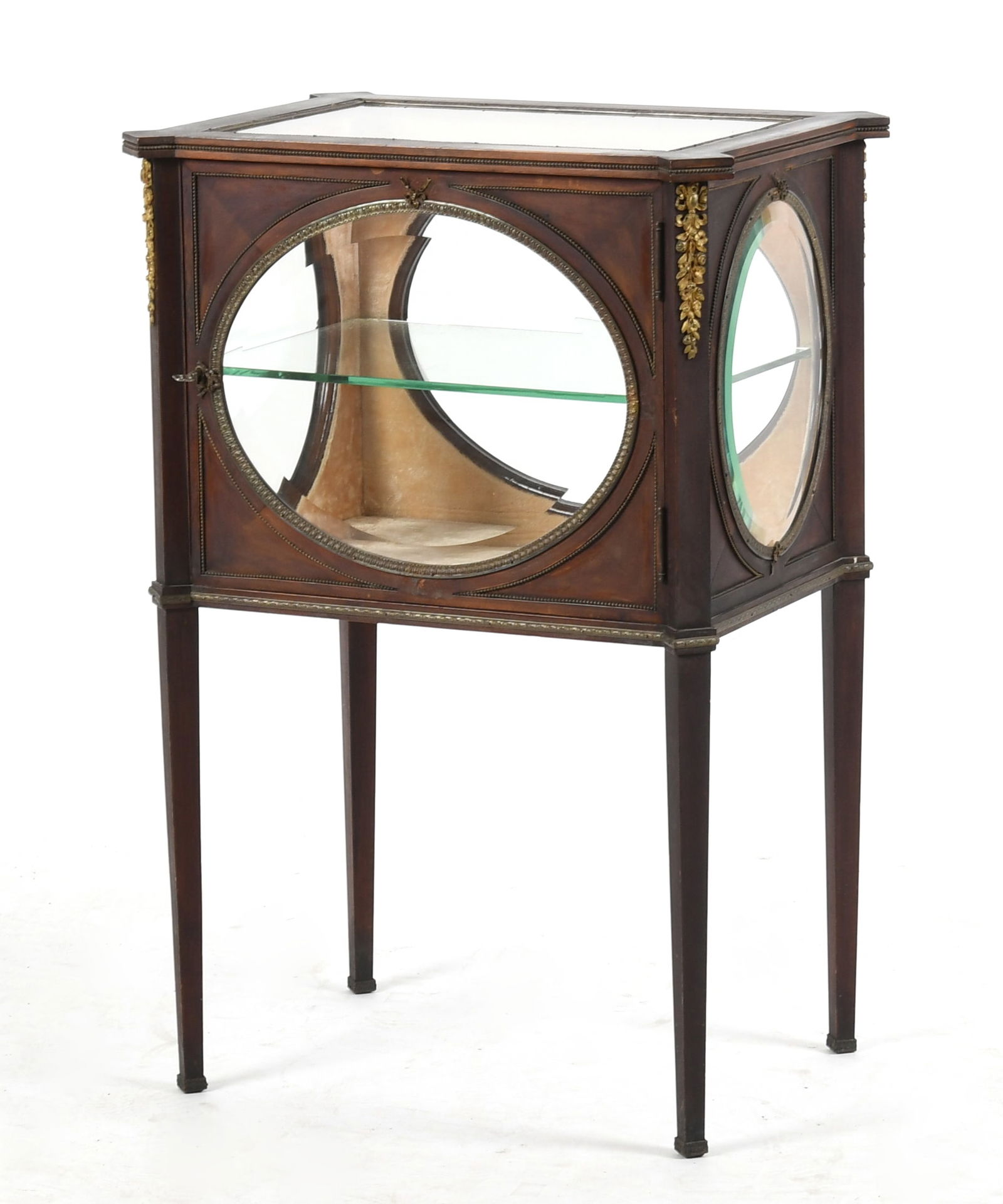 Louis XVI Style Mahogany Bijouterie Table / Low Vitrine, Early 20th Century (1 of 7)