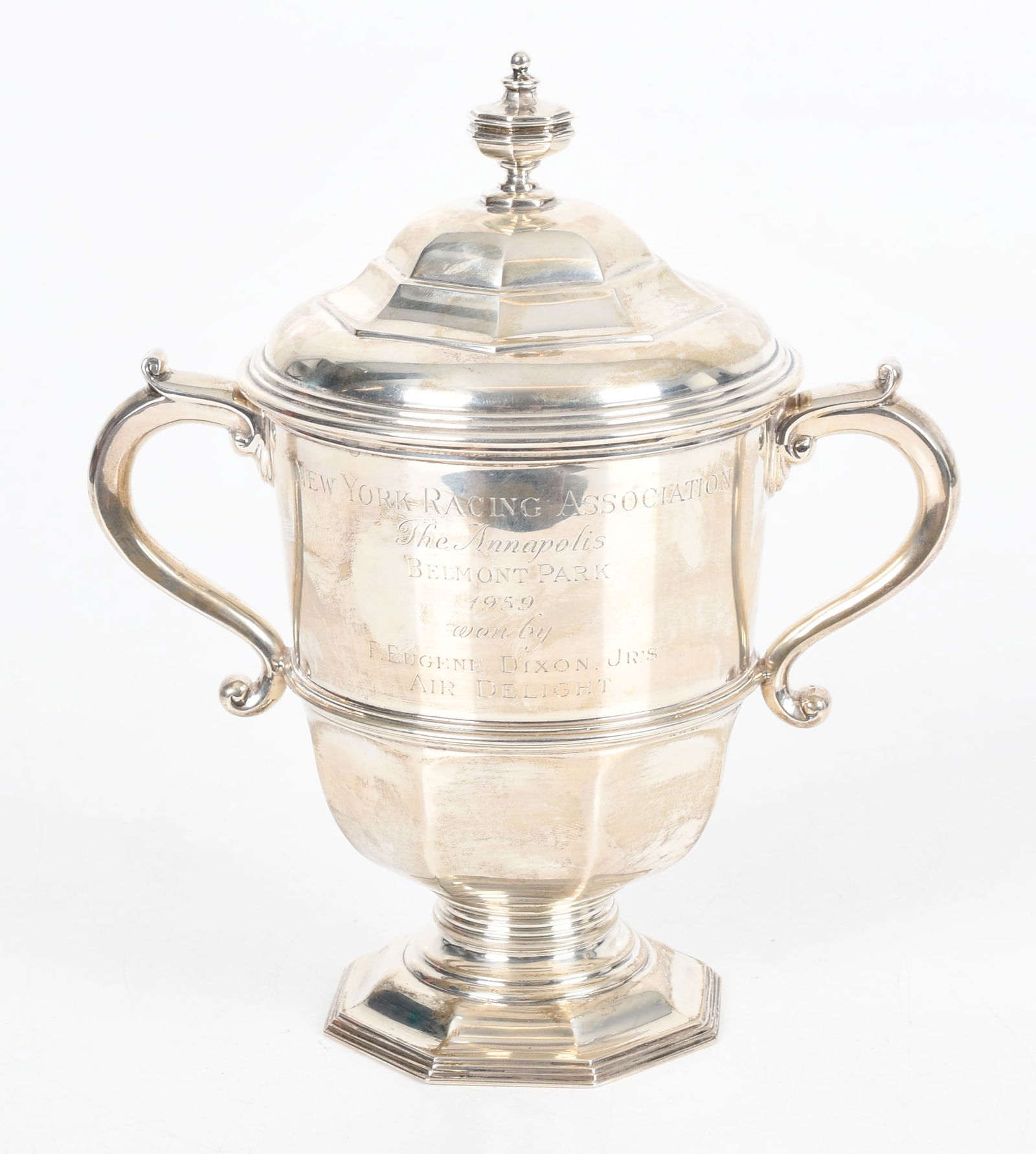 1959 Sterling Silver Horse Racing Trophy (1 of 6)