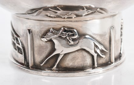 An American Sterling Silver Bowl, Equestrian Interest