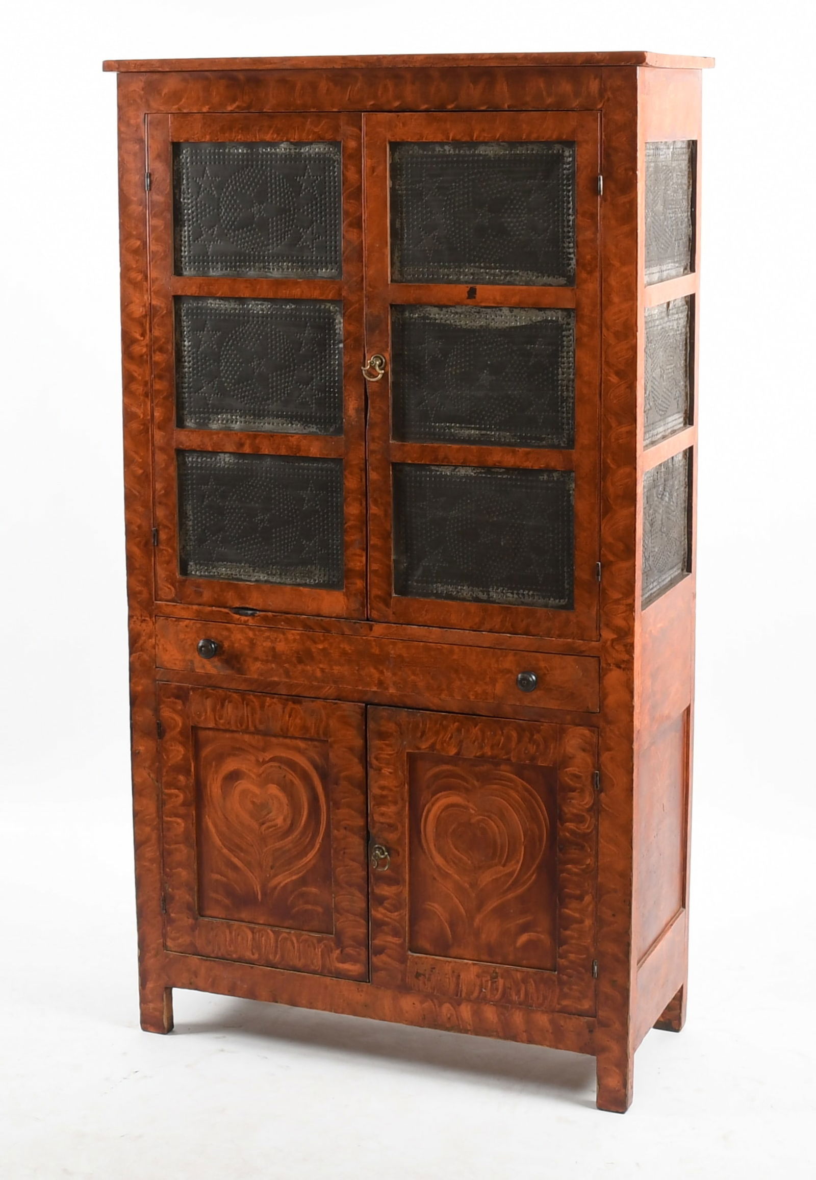 American Painted and Punched Tin Food / Pie Safe, 19th Century and Later (1 of 12)