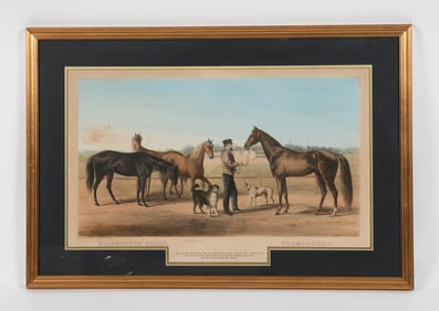 Endicott and Co. Color Lithograph, Horse Interest