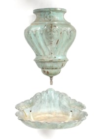 French Enameled Cast Iron Lavabo, Henry Scellier et Cie, Late 19th Century