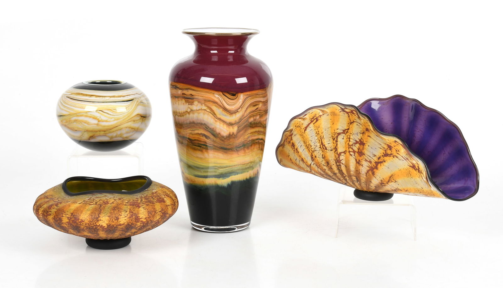 Four Pieces of Art Glass by Stephen Gartner and Danielle Blade (1 of 13)