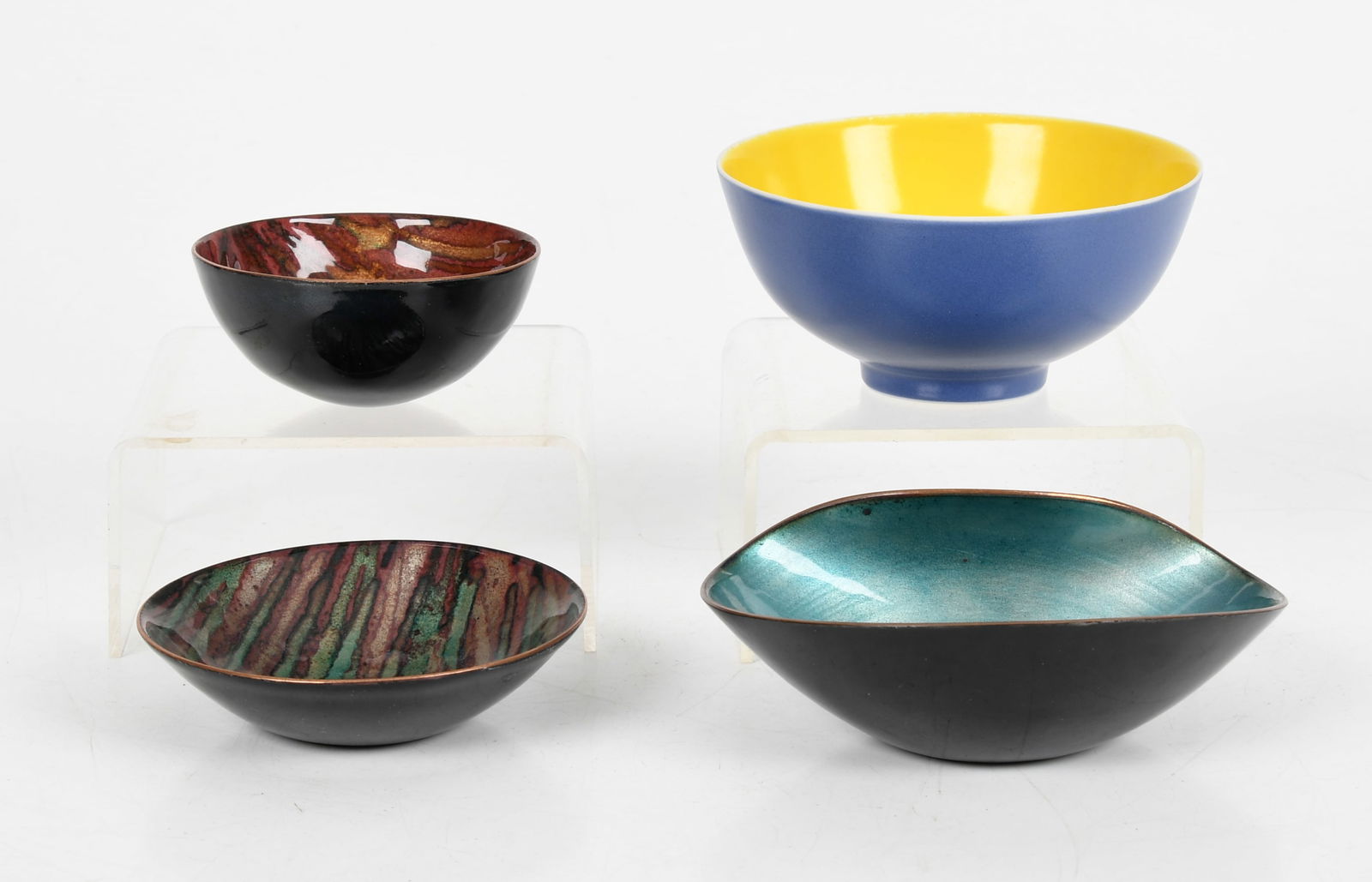 Four Pieces of Contemporary Art, Enamel and Pottery (1 of 11)