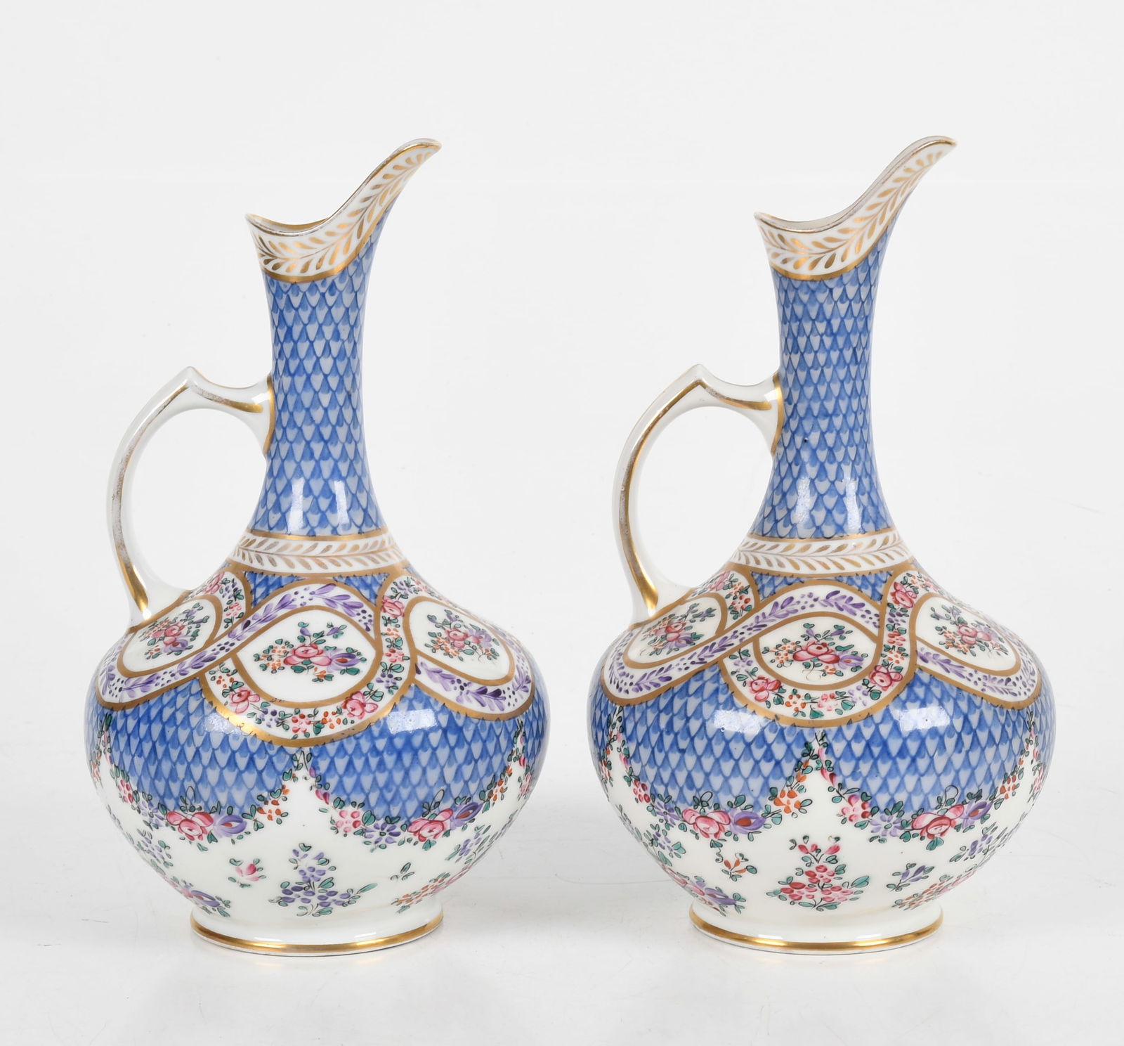 Pair of Sampson Porcelain Ewers (1 of 5)