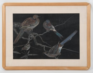 A Large Asian Painting, Birds