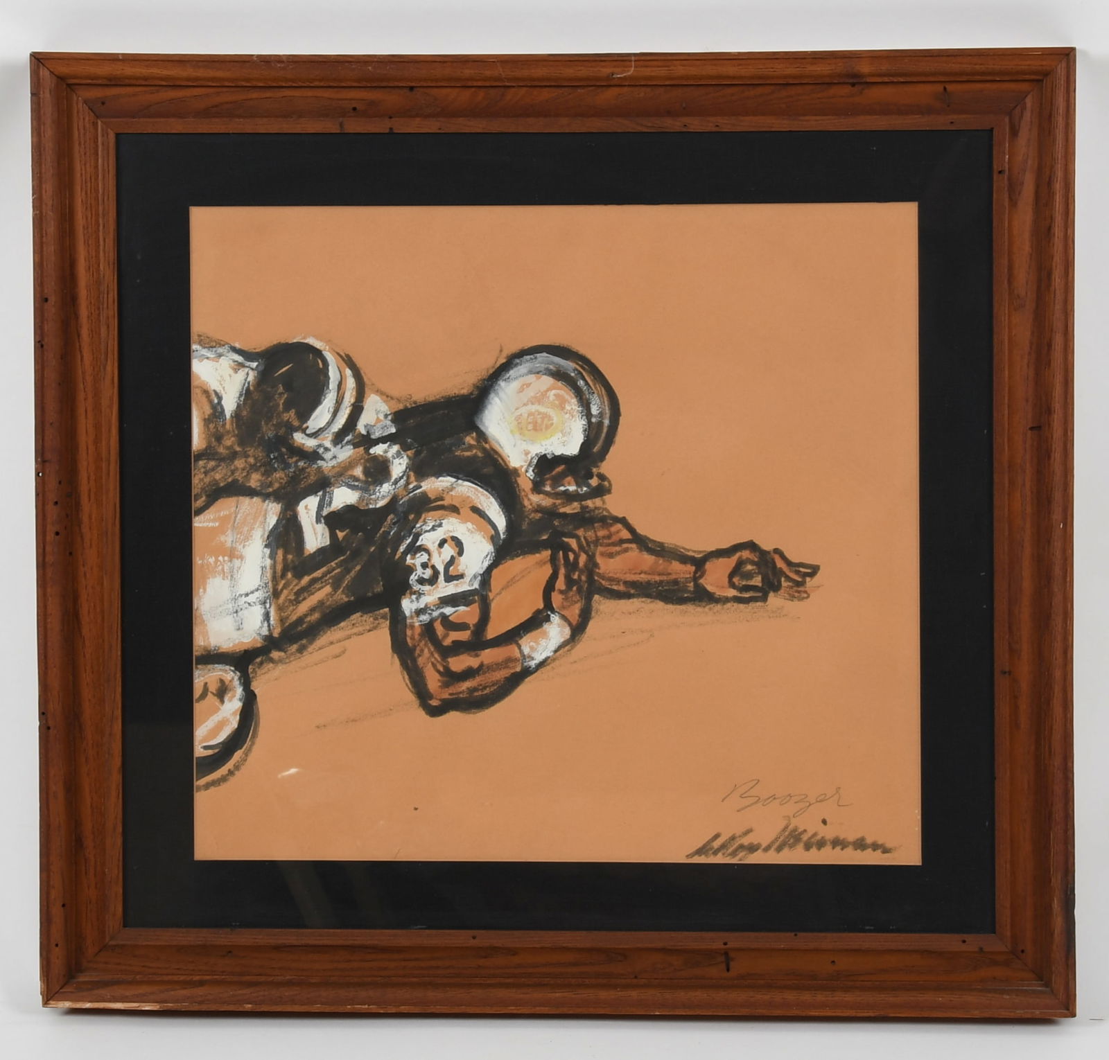 LeRoy Neiman (1921 - 2012) Gouache on Paper , Emerson Boozer (1 of 5)