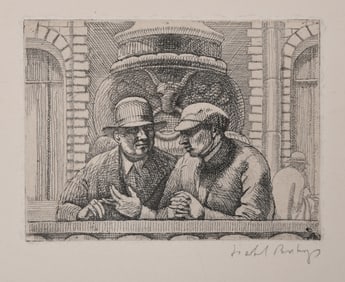 Isabel Bishop (1902 - 1988) Etching