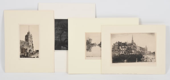 Four Etchings Including John Taylor Arms
