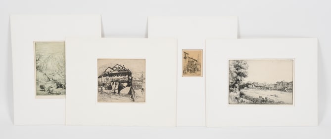 Donald Shaw MacLaughlin (1876-1938), Four Etchings