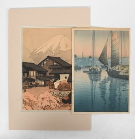 Two Japanese Woodblock Prints, Tsuchiya Koitsu and Hiroshi Yoshida