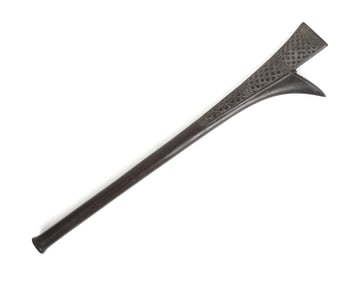 A Fijian Gunstock Wooden War Club