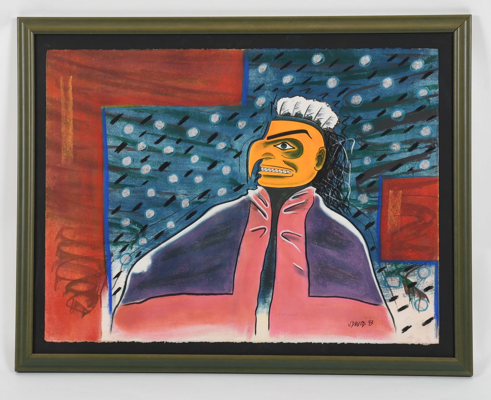 Joe David (Born 1946) Pastel on Paper (1 of 4)